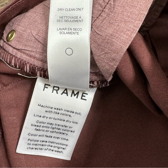 Frame le crop mini boot cut bordaux coated - Picture 8 of 8